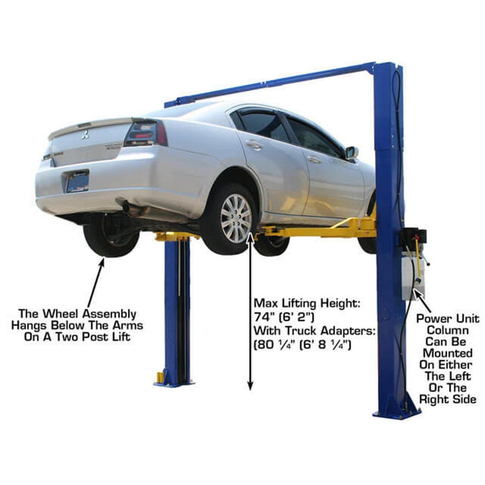 Atlas Automotive Equipment - 9KOHX Overhead 9,000 lb. Capacity 2-Post Lift