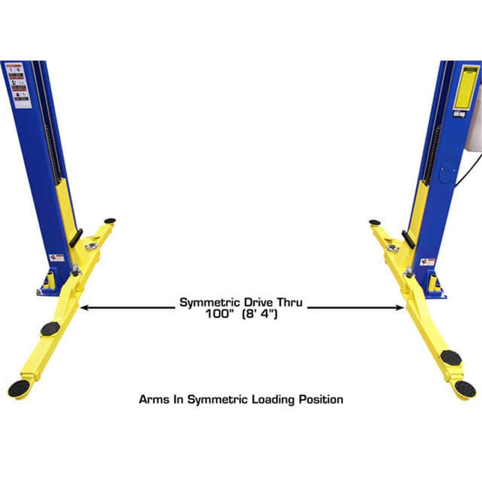 Atlas Automotive Equipment - 9KOHX Overhead 9,000 lb. Capacity 2-Post Lift