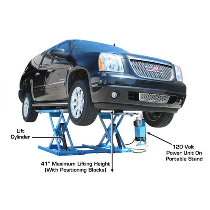 Atlas Automotive Equipment - 7K-Kwik-Bay Portable Mid-Rise 7,000 lb. Capacity Scissor Lift